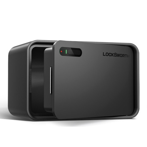 Сейф LockSworth сканер ладони + bluetooth + ключ, 200х310х200 мм, 4 кг, черный