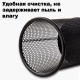 Стакан металлический DELI для пишущих принадлежностей, круглый, черный
