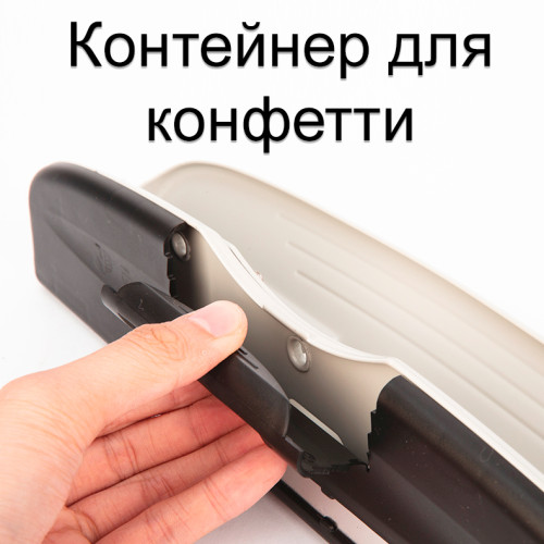 Дырокол DELI, до 10 листов, на 4 отверстия, металлический корпус, ассорти