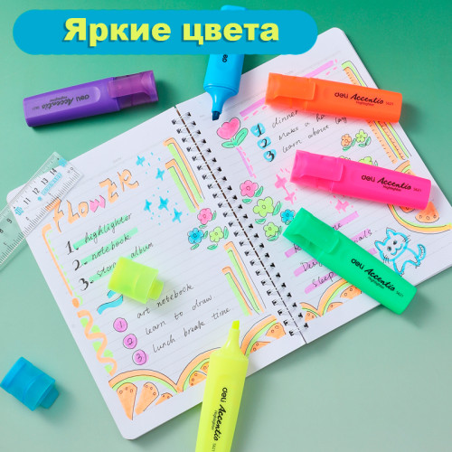 Текстовыделитель DELI 