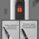 Нож канцелярский DELI, 9 мм, черное лезвие, блистер