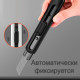 Нож канцелярский DELI, 18 мм, черное лезвие, блистер