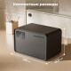 Сейф LockSworth электронный замок + ключ, 200х310х200 мм, 4 кг, черный
