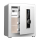 Сейф LockSworth биометрический + электронный замок + ключ, 450х380х320 мм, 20,7 кг, белый