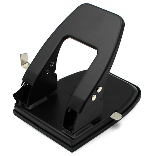 Дырокол BASY "7330", до 30 листов, металлический корпус, черный