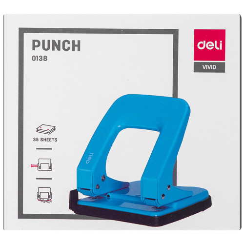 Дырокол DELI "E0138", до 35 листов, металлический корпус Дырокол DELI "E0138", до 35 листов, металлический корпус