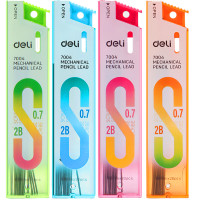 Грифели DELI для механических карандашей, 0,7 мм, 2В