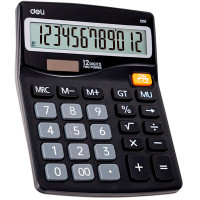 Калькулятор настольный DELI "1210" 12 разрядный, 157х120х36 мм, черный