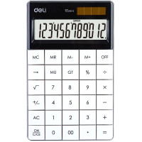 Калькулятор настольный DELI "1589" 12 разрядный, 166х104х15 мм, белый
