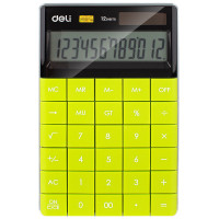 Калькулятор настольный DELI "1589" 12 разрядный, 166х104х15  мм, зеленый