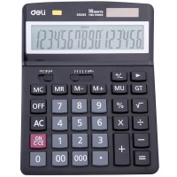 Калькулятор настольный DELI "39259" 16 разрядный, 195х148х45 мм черный