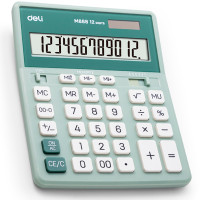 Калькулятор настольный DELI "М888" 12 разрядный, 202х159х31 мм, зеленый