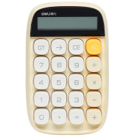 Калькулятор настольный DELI "TE35" 10 разрядный, 151х91х35 мм, желтый