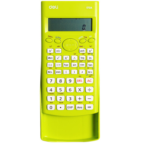 Калькулятор научный DELI "1710", 10+2 разряда, 240 функций, 165х88х23 мм, зеленый