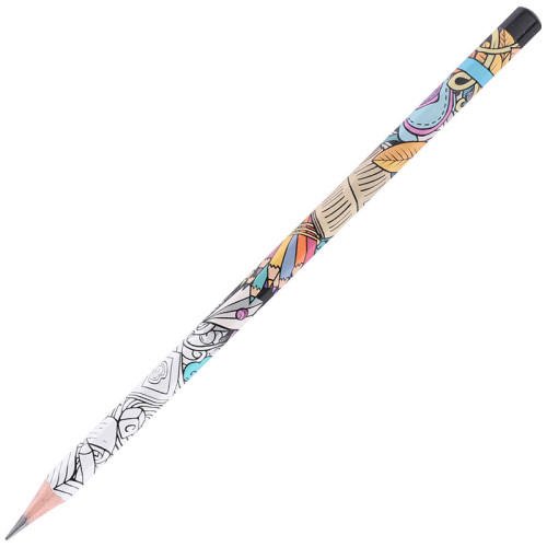 Карандаш DELI "Arti Graff", 2В, шестигранный корпус, дерево, ассорти Карандаш DELI "Arti Graff", 2В, шестигранный корпус, дерево, ассорти