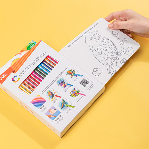 Карандаши цветные Deli "Color Emotion", 36 цветов, дерево, картон