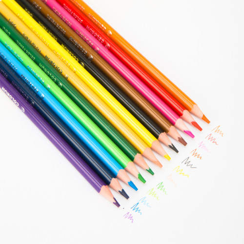 Карандаши цветные Deli "ColoRun", 12 цветов, PS, картон