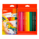 Карандаши цветные Deli "ColoRun", 36 цветов, дерево, картон