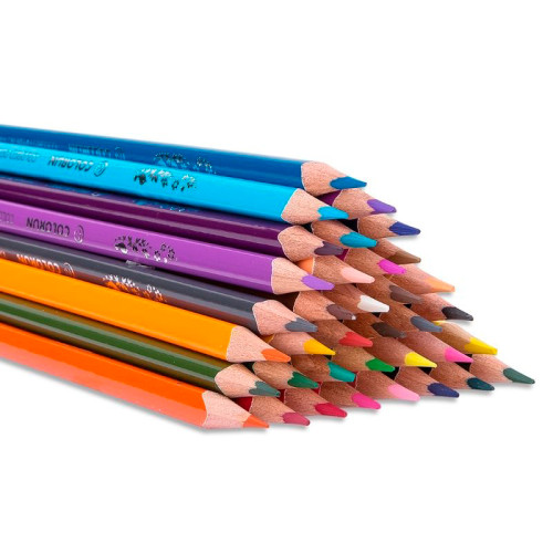 Карандаши цветные Deli "ColoRun", 36 цветов, дерево, картон