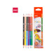 Карандаши цветные Deli "ColoRun", двухсторонние, 6 штук, 12 цветов, дерево, картон