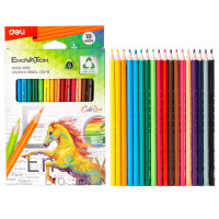 Карандаши цветные Deli "Enovation", 18 цвета, PS, картон