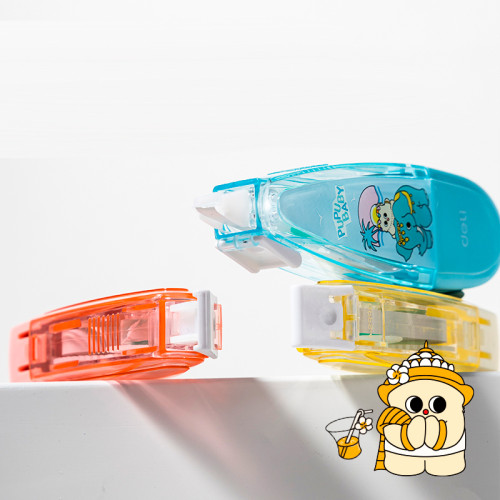 Корректирующий роллер,  DELI "PupuBaby", 5 мм х 6 м, ассорти