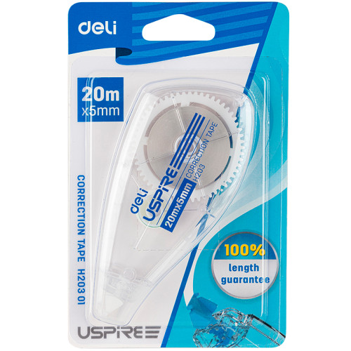 Корректирующий роллер DELI "Uspire", 5 мм х 20 м Корректирующий роллер DELI "Uspire", 5 мм х 20 м