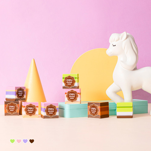 Ластик DELI "Cake", квадратный, ассорти (25х25х25 мм) Ластик DELI "Cake", квадратный, ассорти (25х25х25 мм)