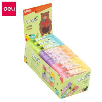 Ластик DELI "Jingoo", прямоугольный, ассорти (63х14х11 мм)