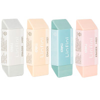 Ластик DELI "Linfini", прямоугольный, ассорти (54х20х10.5 мм)