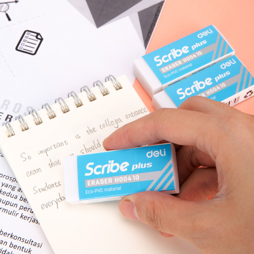 Ластик DELI "Scribe Plus", прямоугольный, белый (60х24х12 мм) Ластик DELI "Scribe Plus", прямоугольный, белый (60х24х12 мм)