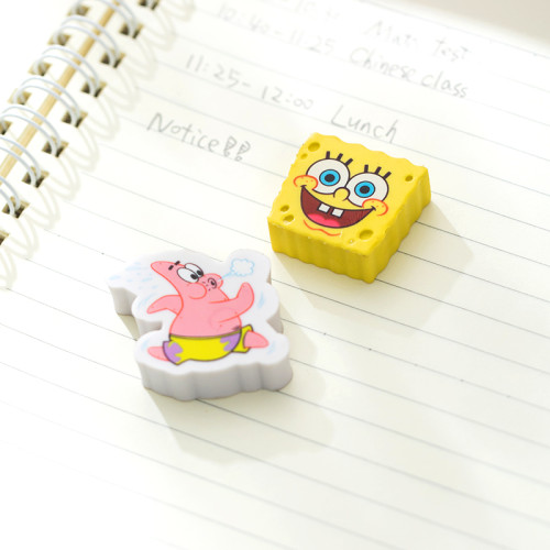Ластик DELI "SpongeBob", ассорти (37х32х10 мм)