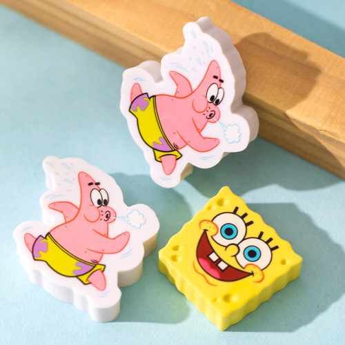 Ластик DELI "SpongeBob", ассорти (37х32х10 мм)