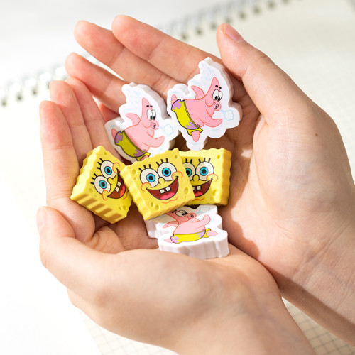 Ластик DELI "SpongeBob", ассорти (37х32х10 мм)