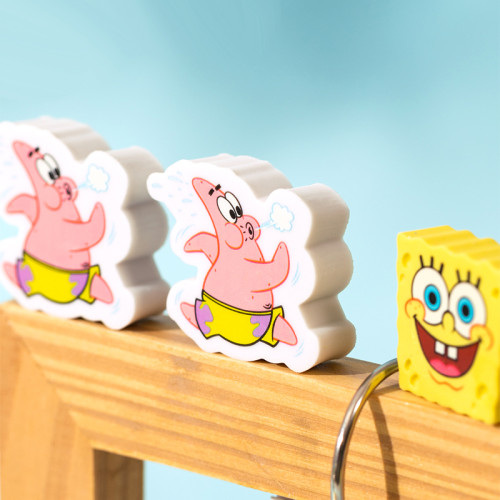 Ластик DELI "SpongeBob", ассорти (37х32х10 мм)