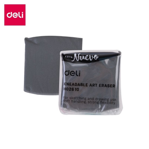Ластик-клячка DELI "Nuevo", квадратный, серый (42х42х12 мм)