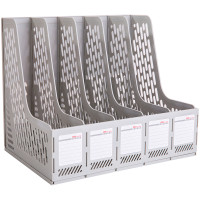 Лоток вертикальный DELI, 5 отделений, серый