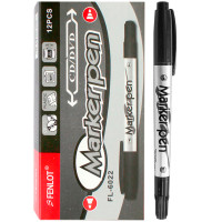 Маркер для CD/DVD "PM710" двухсторонний, 0,5 - 1,0 мм, черный