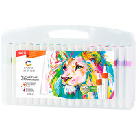 Набор акриловых маркеров Deli "Color Emotion", универсальные, 36 цветов