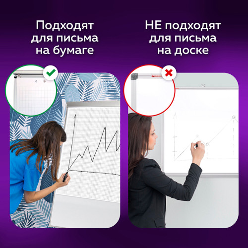 Набор маркеров для флипчарта BRAUBERG, 4 цвета Набор маркеров для флипчарта BRAUBERG, 4 цвета