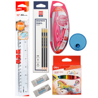 Набор школьных принадлежностей DELI, 6 предметов, европодвес