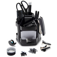 Настольный набор Silwerhof "172022", 17 предметов, вращающийся черный