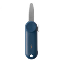 Нож-мини канцелярский DELI "Linfini",  85х31х16 мм, синий