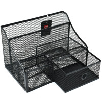 Органайзер DELI 250х165х165 мм, металлический, черный