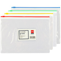 Папка-конверт на молнии DELI "Classic", А5, 0,17 мм, ассорти