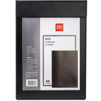 Папка-планшет DELI, А4, с магнитным зажимом, кожзам, черная