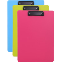 Папка-планшет DELI "RIO" А4, пластиковая, ассорти