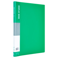 Папка с файлами DELI "Classic" на 20 вкладышей, 0,5 мм, зеленая