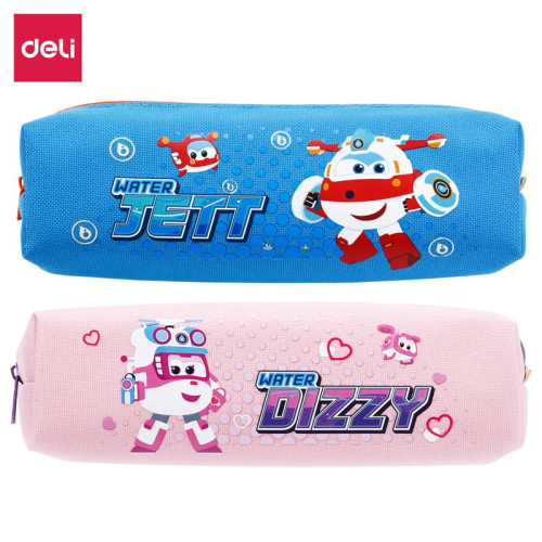 Пенал 1 отделение Deli "Super wings", 205х60х60 мм, на молнии, ассорти