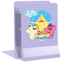 Подставка для книг DELI "PupuBaby", 2 шт, складная, фиолетовая